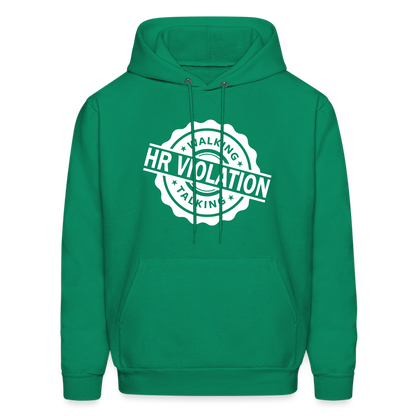 Walking Talking HR Violation Hoodie (Work Humor) - kelly green