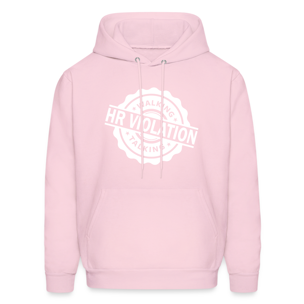 Walking Talking HR Violation Hoodie (Work Humor) - pale pink