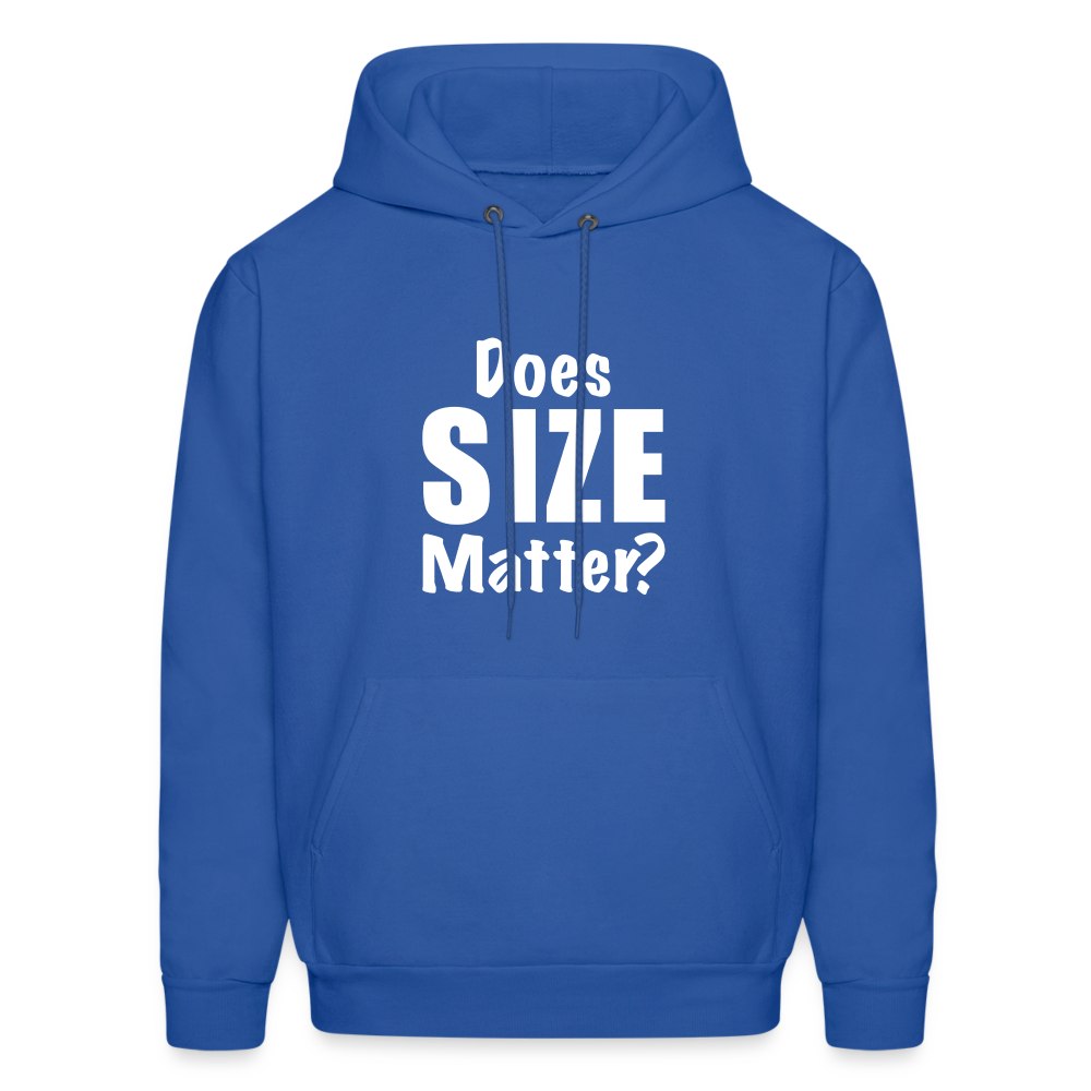 Does Size Matter Hoodie - royal blue