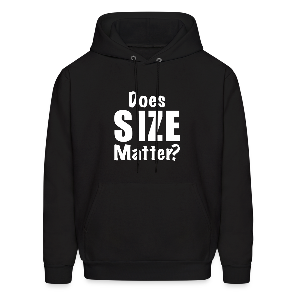 Does Size Matter Hoodie - black