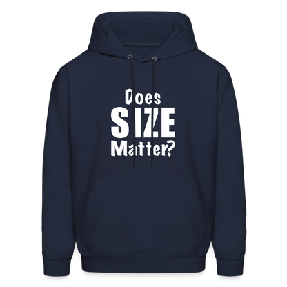 Does Size Matter Hoodie - navy