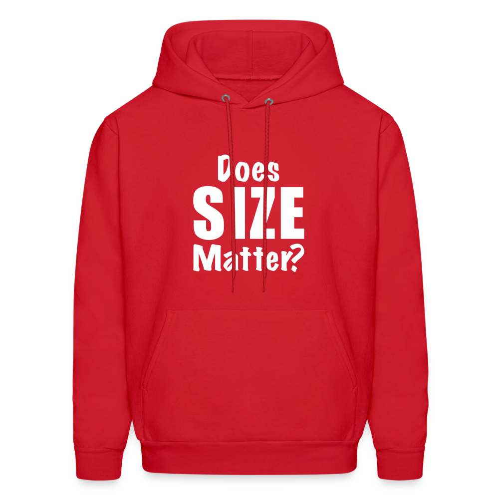 Does Size Matter Hoodie - red