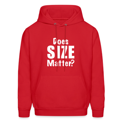 Does Size Matter Hoodie - red