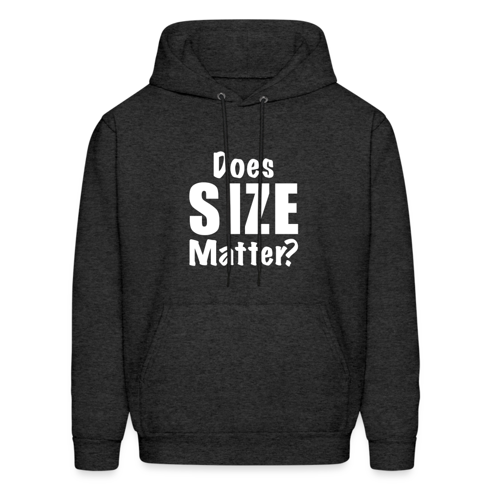 Does Size Matter Hoodie - charcoal grey