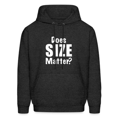 Does Size Matter Hoodie - charcoal grey