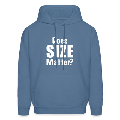 Does Size Matter Hoodie - denim blue