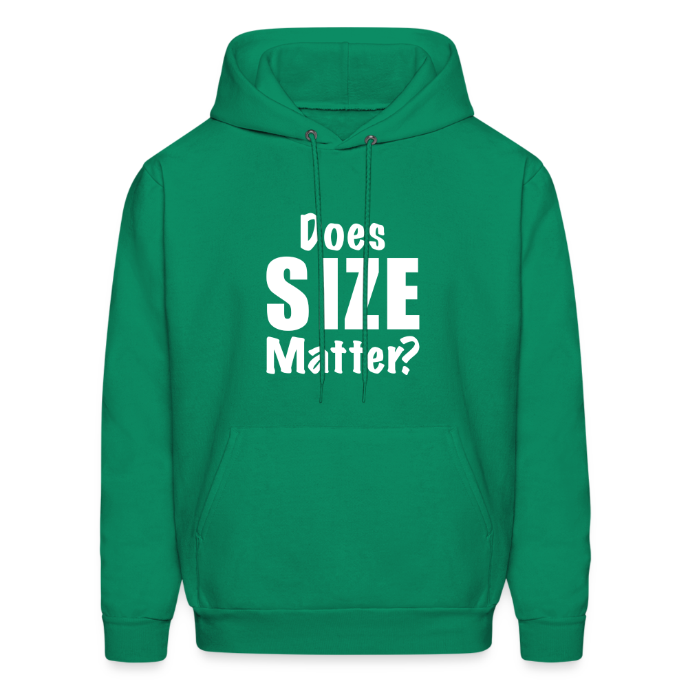 Does Size Matter Hoodie - kelly green