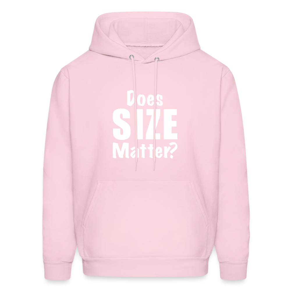 Does Size Matter Hoodie - pale pink