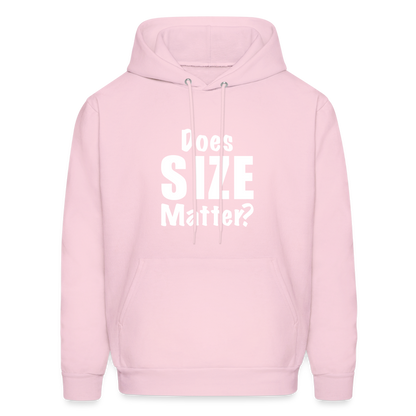 Does Size Matter Hoodie - pale pink