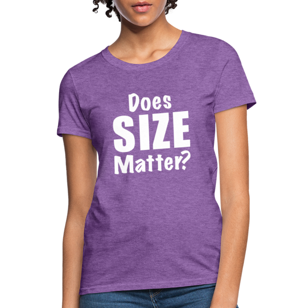 Does Size Matter Women's T-Shirt - purple heather