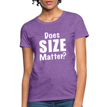 Does Size Matter Women's T-Shirt - purple heather