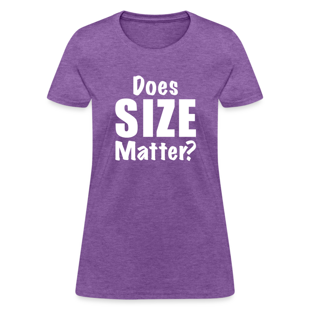 Does Size Matter Women's T-Shirt - purple heather