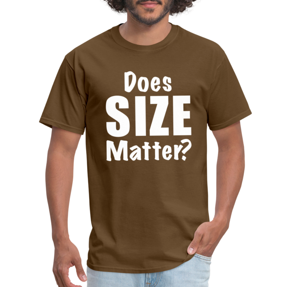 Does Size Matter T-Shirt - brown