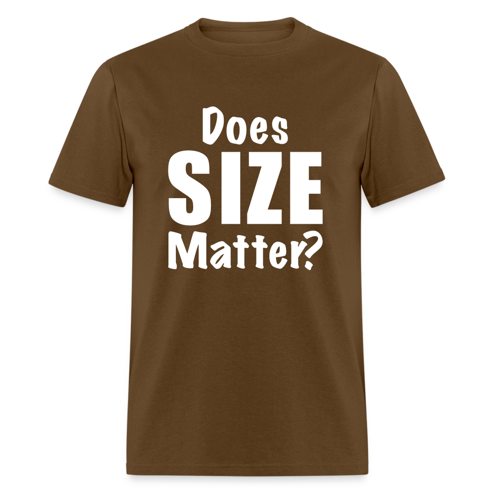 Does Size Matter T-Shirt - brown