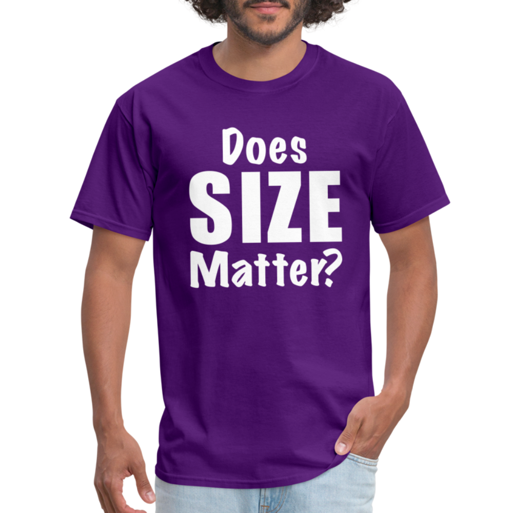 Does Size Matter T-Shirt - purple