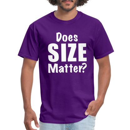 Does Size Matter T-Shirt - purple