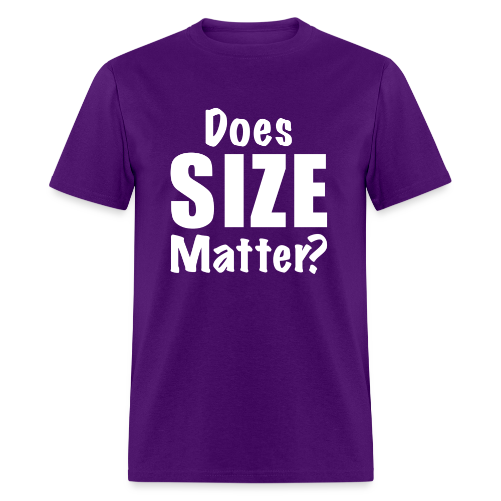 Does Size Matter T-Shirt - purple