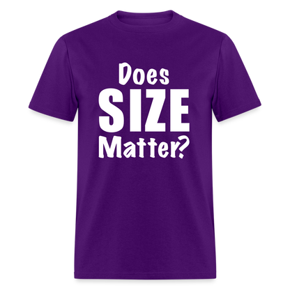 Does Size Matter T-Shirt - purple