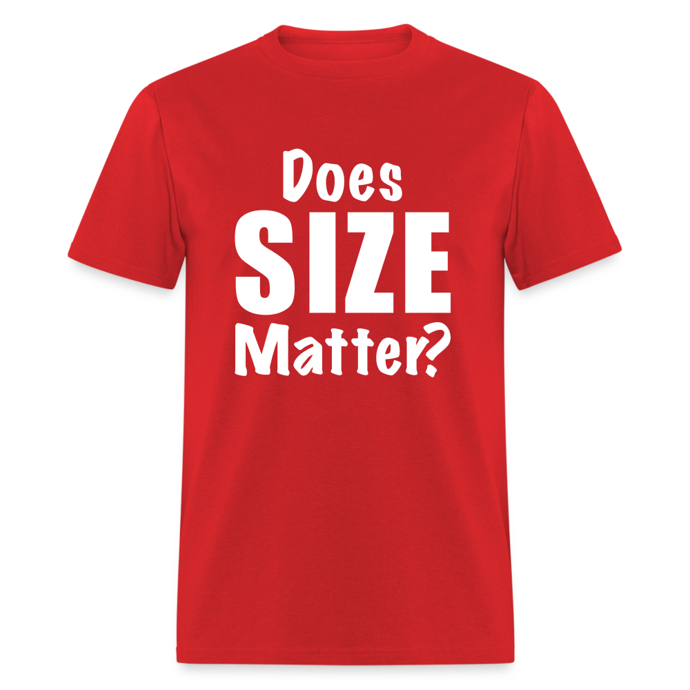 Does Size Matter T-Shirt - red