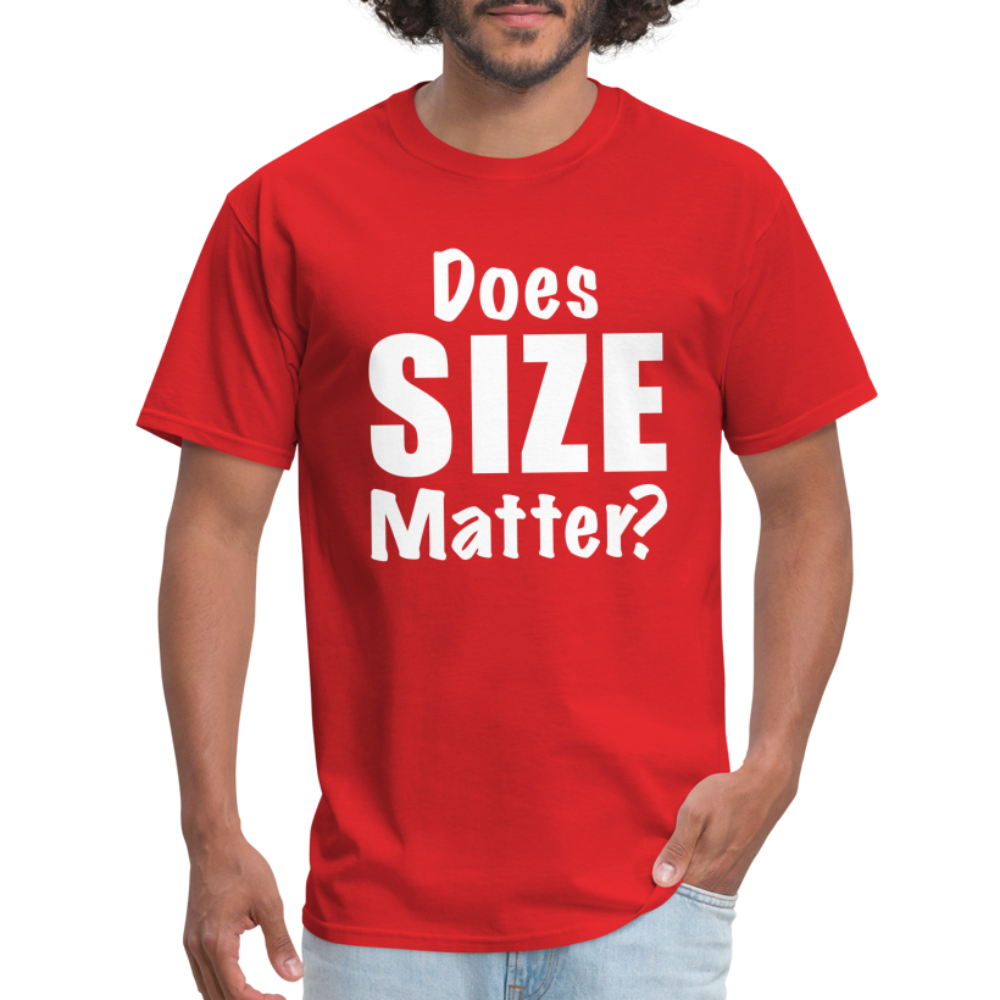 Does Size Matter T-Shirt - red