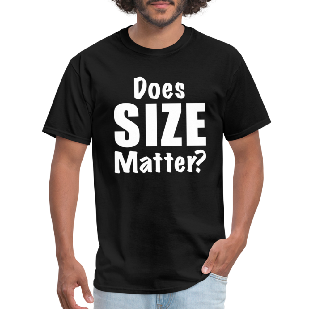 Does Size Matter T-Shirt - black