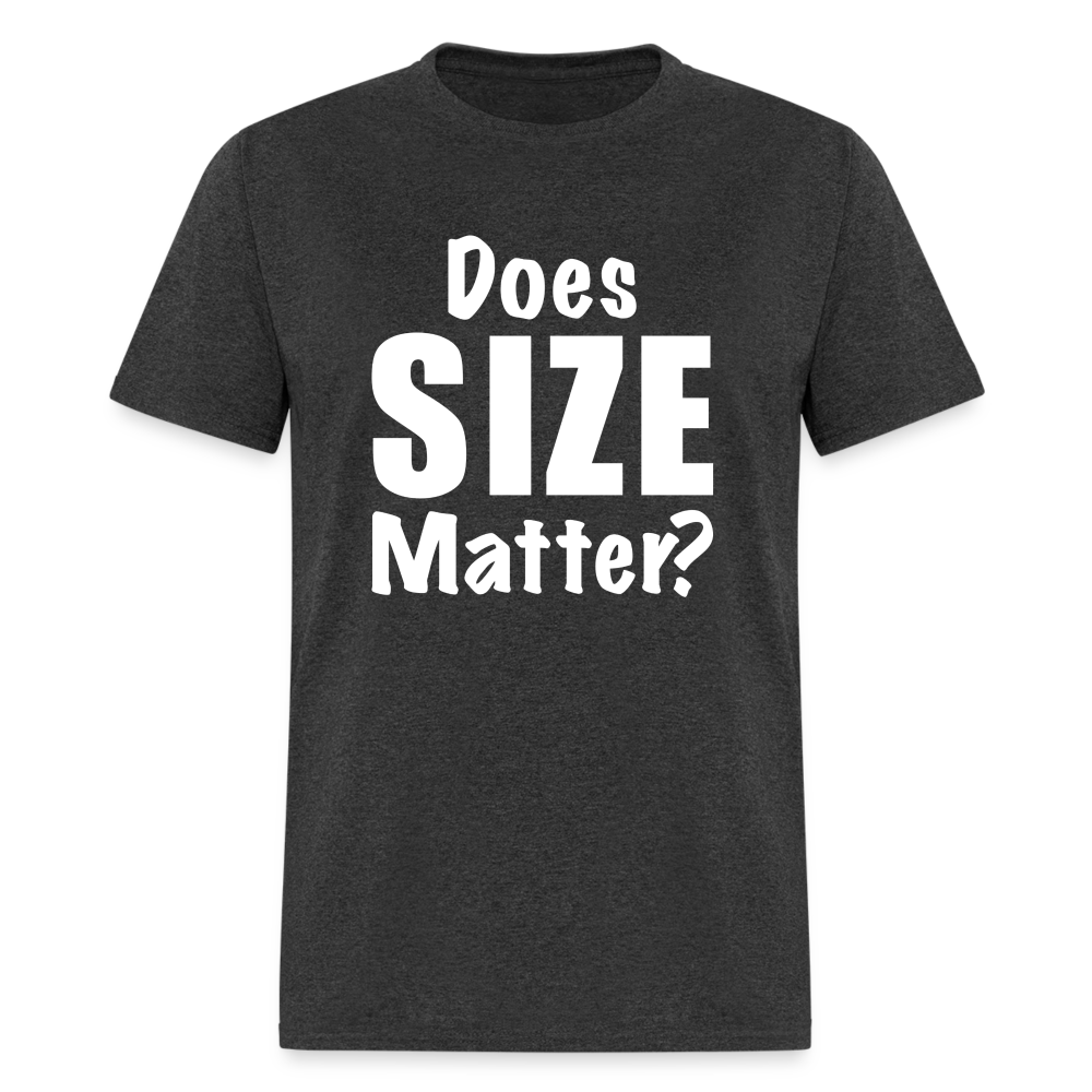 Does Size Matter T-Shirt - heather black