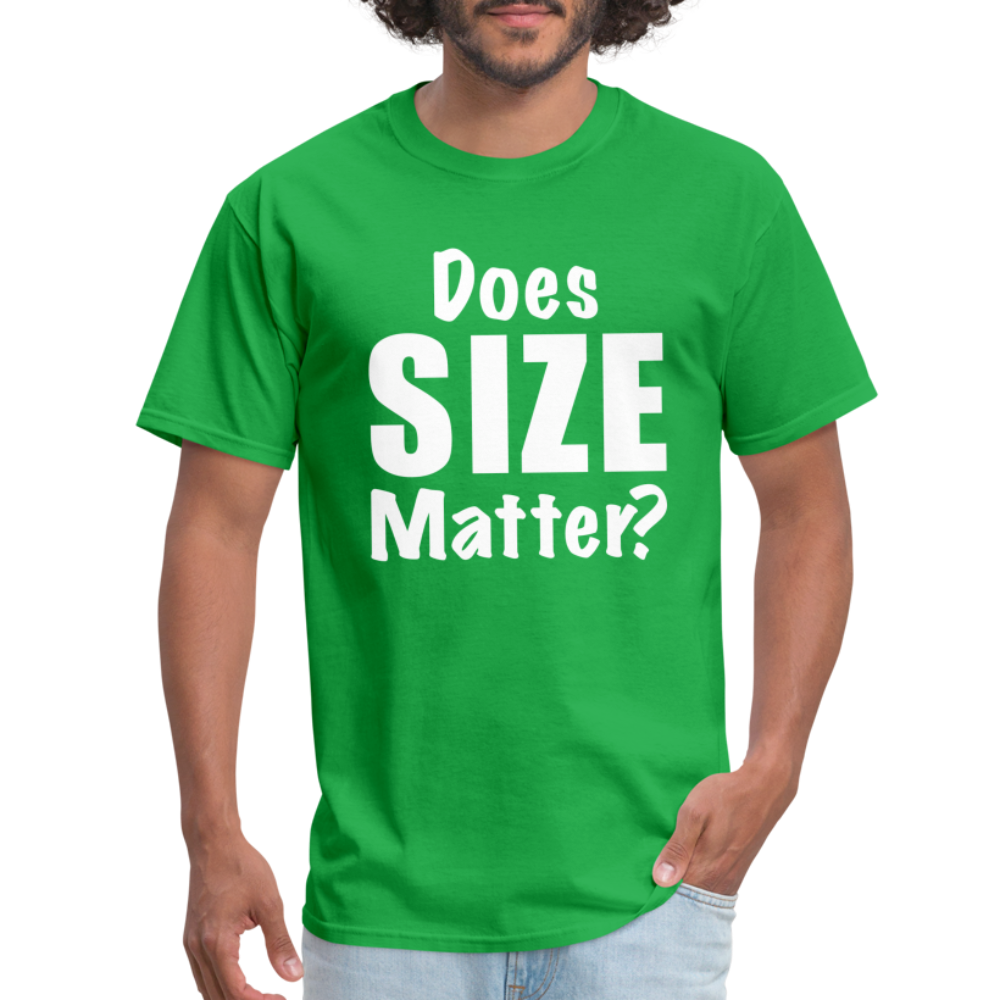 Does Size Matter T-Shirt - bright green