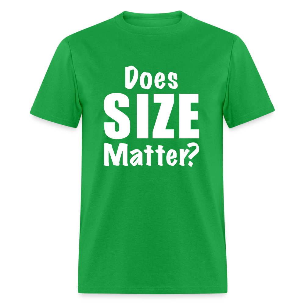 Does Size Matter T-Shirt - bright green