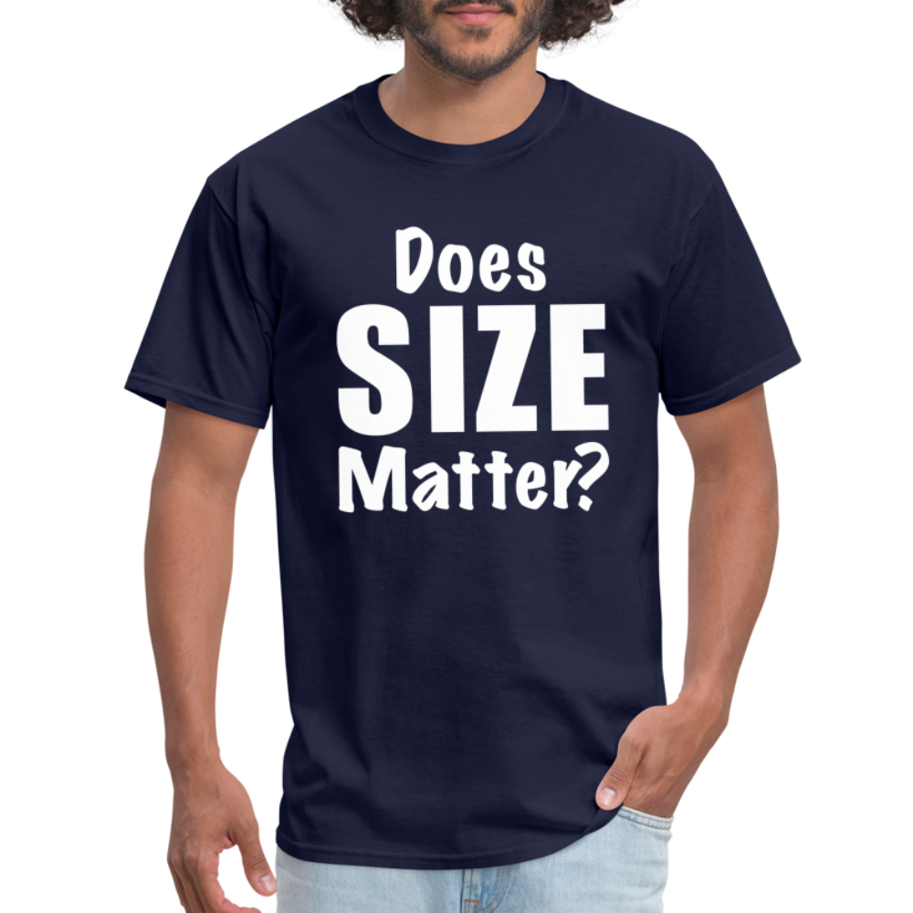 Does Size Matter T-Shirt - navy