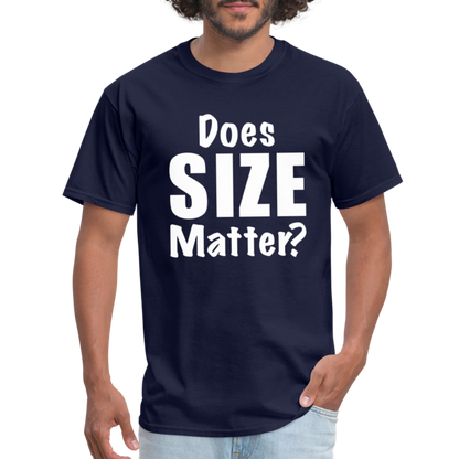 Does Size Matter T-Shirt - navy