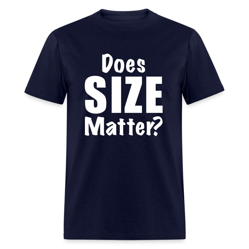 Does Size Matter T-Shirt - navy