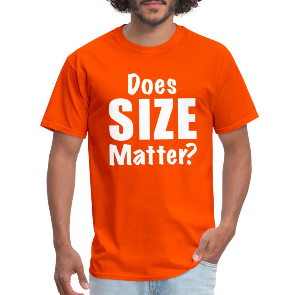 Does Size Matter T-Shirt - orange