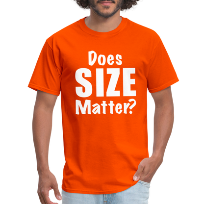 Does Size Matter T-Shirt - orange