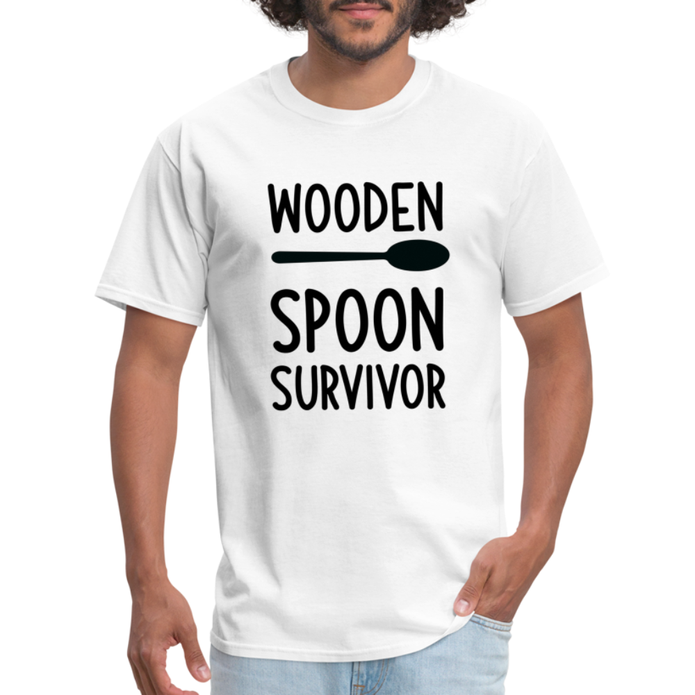 Wooden Spoon Survivor T-Shirt - white