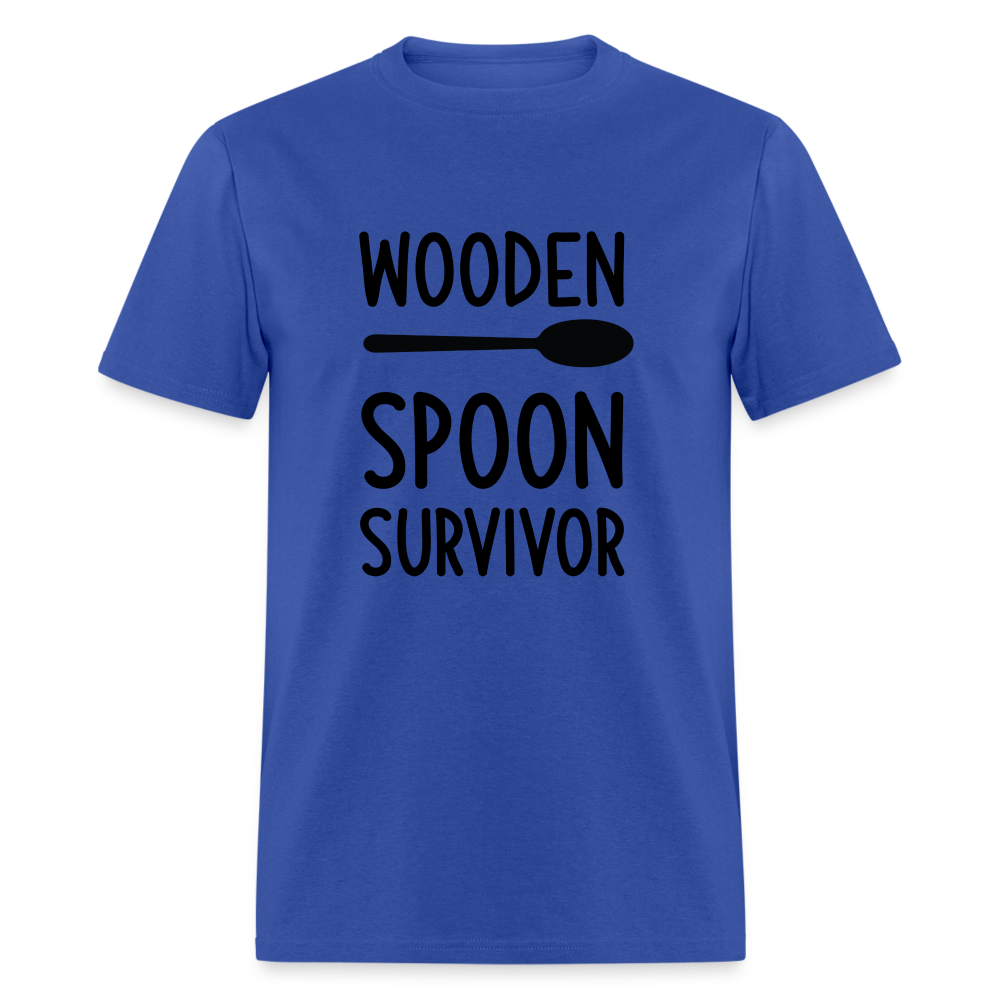 Wooden Spoon Survivor T-Shirt - royal blue