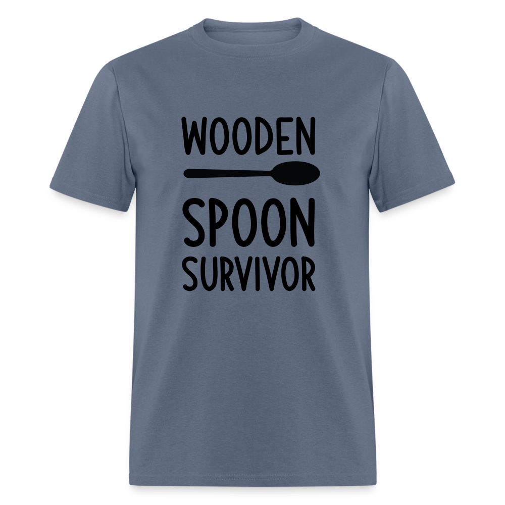 Wooden Spoon Survivor T-Shirt - denim