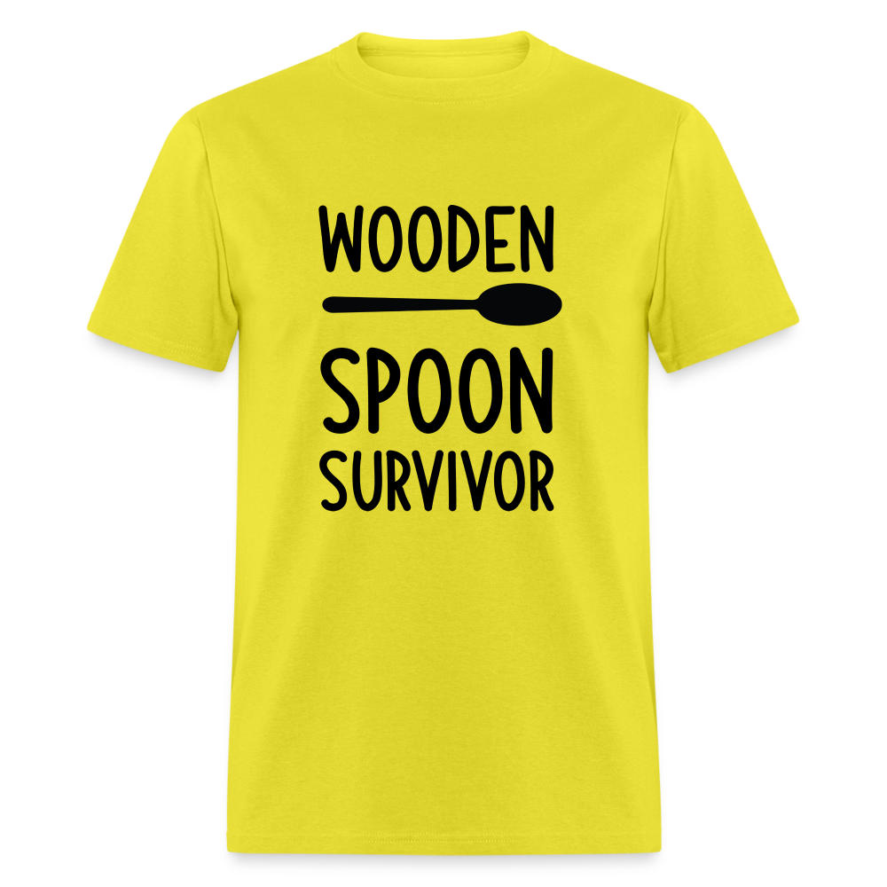 Wooden Spoon Survivor T-Shirt - yellow