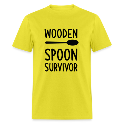 Wooden Spoon Survivor T-Shirt - yellow