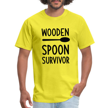 Wooden Spoon Survivor T-Shirt - yellow