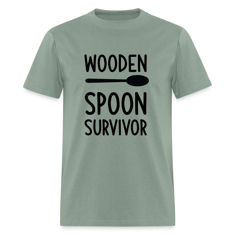 Wooden Spoon Survivor T-Shirt - sage