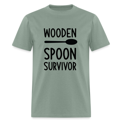 Wooden Spoon Survivor T-Shirt - sage