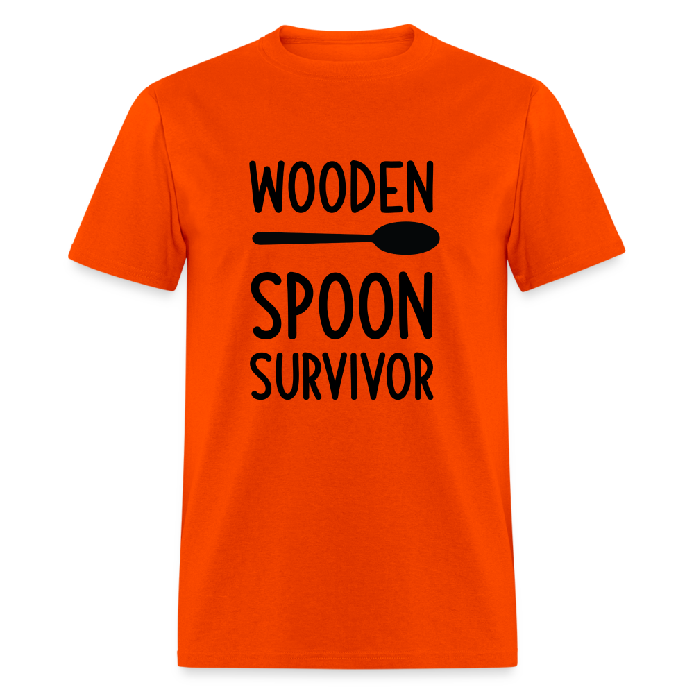 Wooden Spoon Survivor T-Shirt - orange