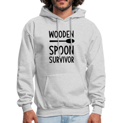 Wooden Spoon Survivor Hoodie - ash 