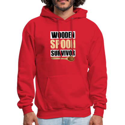 Wooden Spoon Survivor Hoodie - red