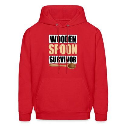 Wooden Spoon Survivor Hoodie - red