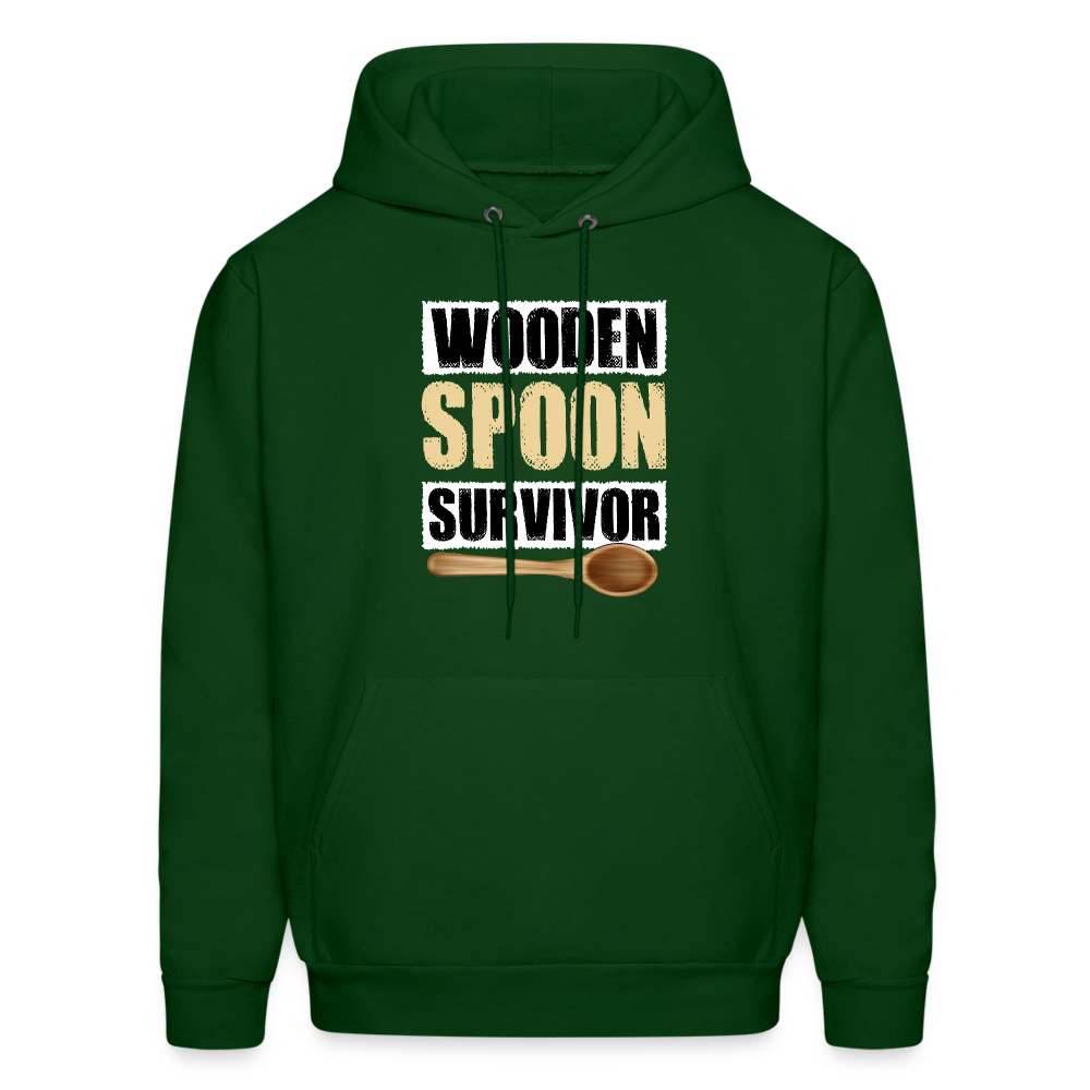 Wooden Spoon Survivor Hoodie - forest green