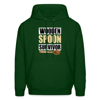 Wooden Spoon Survivor Hoodie - forest green