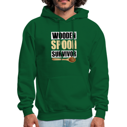 Wooden Spoon Survivor Hoodie - forest green