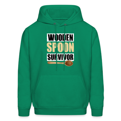 Wooden Spoon Survivor Hoodie - kelly green