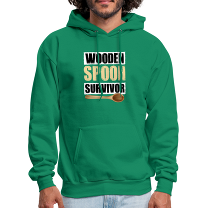 Wooden Spoon Survivor Hoodie - kelly green